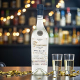 Collector’s Fuenteseca Cosecha “Huerta Las Antenas” Blanco Tequila 2018 Limited Release bottle on rustic wood surface – Rare Bourbon Shop lifestyle photo