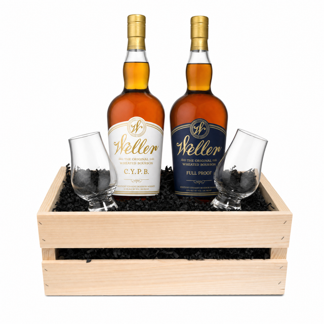 Weller CYPB Flagship Crate — CYPB & Full Proof with Glencairn Glasses