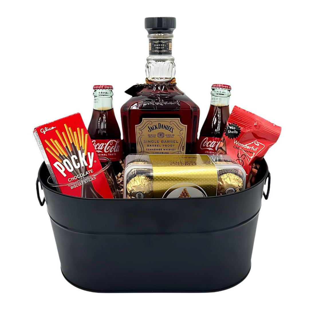 Jack Daniel’s Single Barrel Tennessee Whiskey Gift Basket 750ml