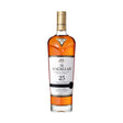 The Macallan 25 Year Sherry Oak Highland Single Malt Scotch Whisky 750ml bottle with premium presentation box, rich mahogany 25-year aged Scotch matured in European sherry oak casks from Speyside Scotland