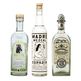 Madre Mezcal Espadin + Arette Artesanal Blanco + Fortaleza Blanco - Premium Agave Spirits Bundle (3 Bottles)