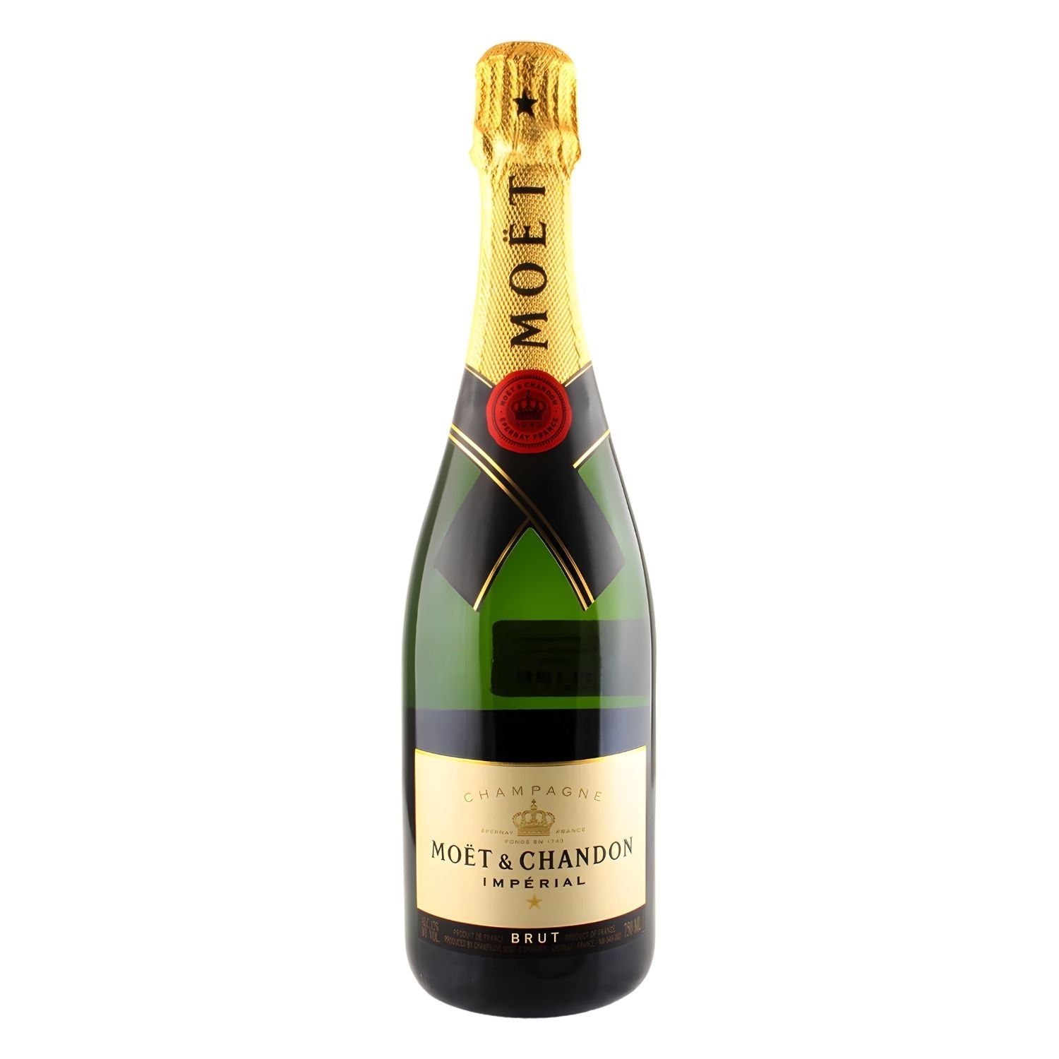 Moët &amp; Chandon Impérial Brut Champagne 750ml bottle, golden straw yellow non-vintage Champagne from the world&