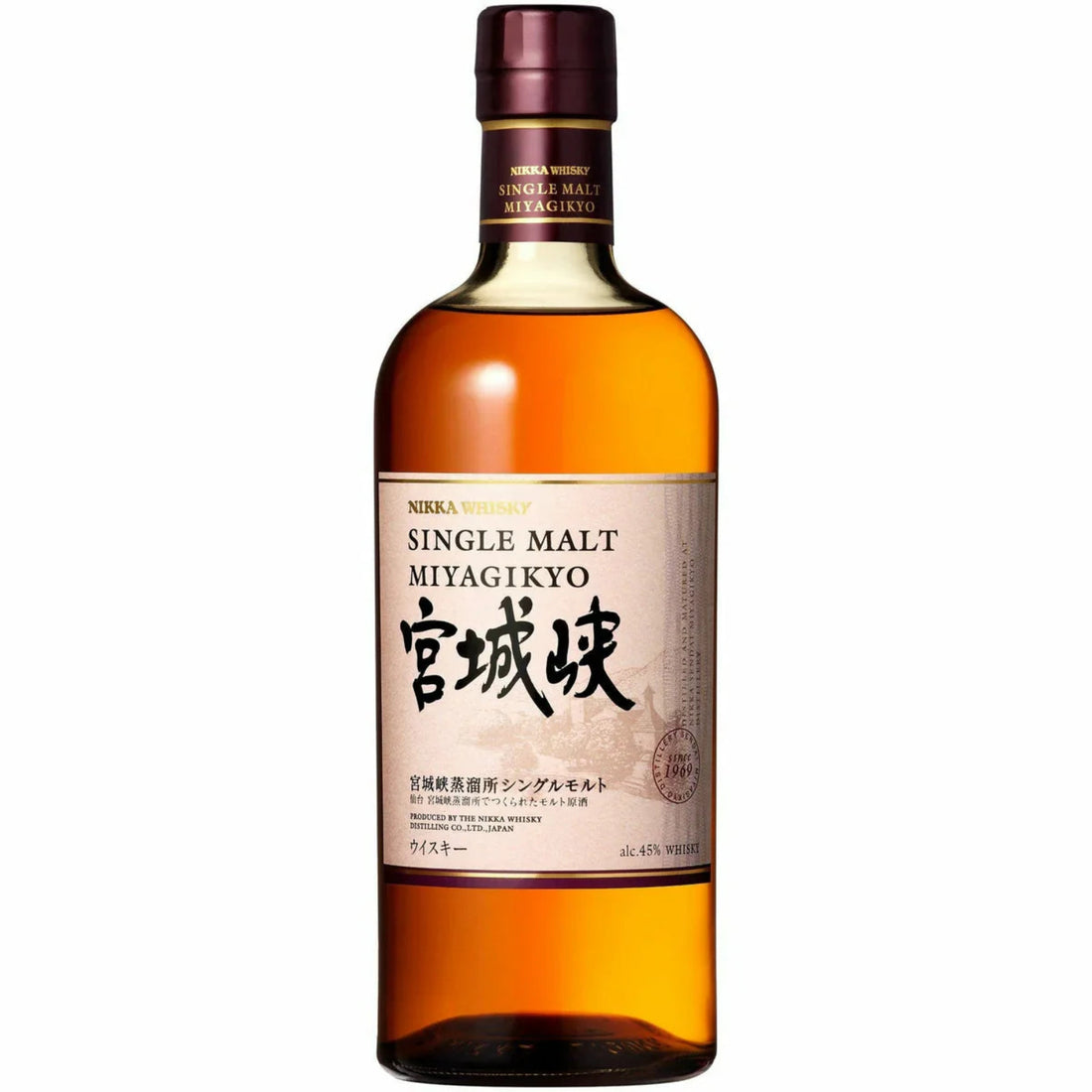 Nikka Miyagikyo Single Malt Japanese Whisky Premium Bottle – 750ml
