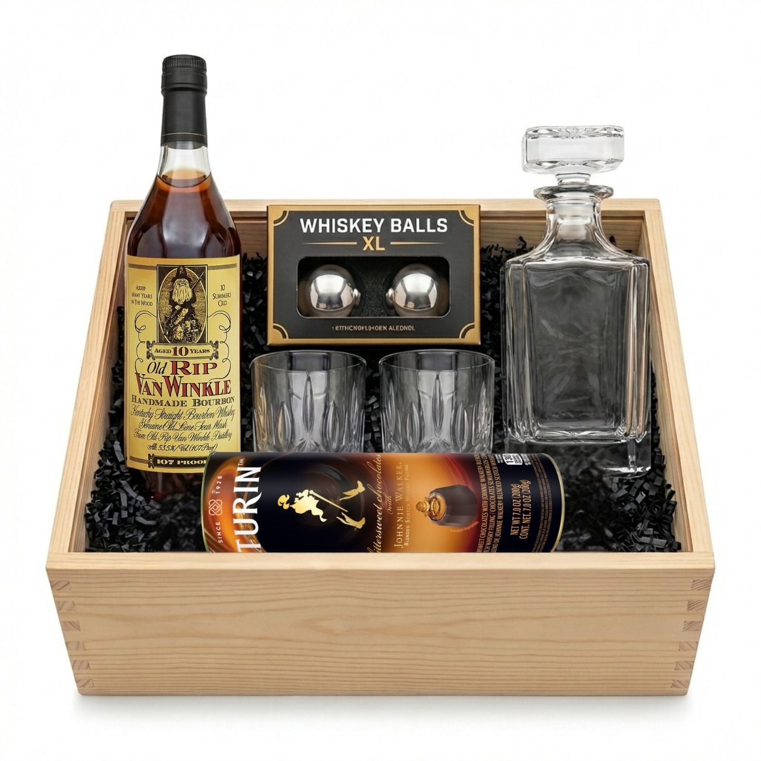 Old Rip Van Winkle 10 Year Bourbon Gift Crate – Rare Whiskey Gift