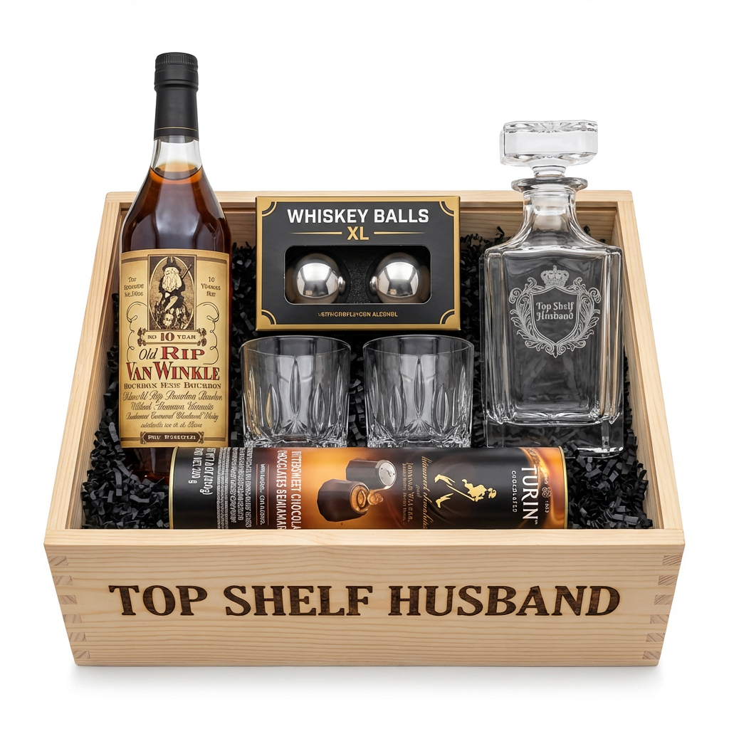 Old Rip Van Winkle 10 Year – Bourbon "Top Shelf Husband" Gift Crate