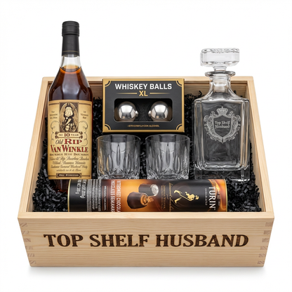 Old Rip Van Winkle 10 Year – Bourbon "Top Shelf Husband" Gift Crate