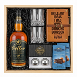 Weller 12 Gift Crate – Bourbon, Chocolate, Glasses, Whiskey Balls & Leather Journal