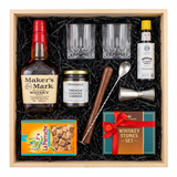 Maker’s Mark Old-Fashioned Wooden Gift Crate – Bourbon, Glasses, Bitters & Bar Tools