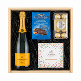 Veuve Clicquot Yellow Label Brut Champagne & Chocolate Celebration Gift Crate