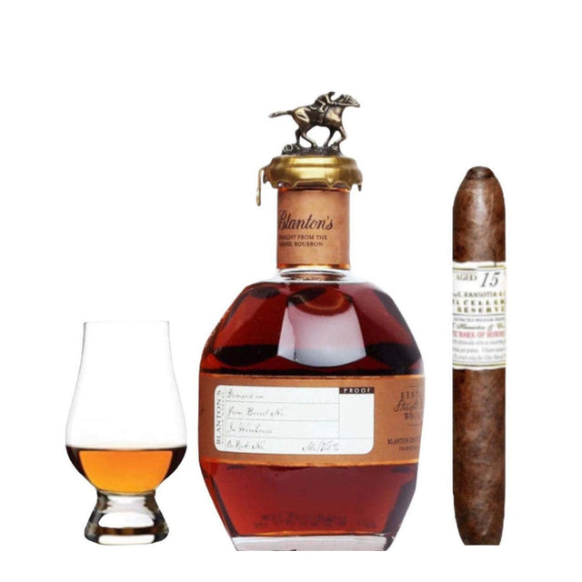 Blanton's Straight From the Barrel Gift Set with Premium Cigar & Glencairn Glass