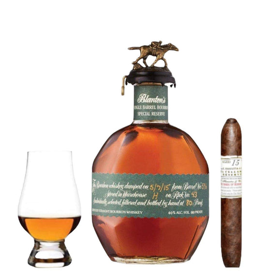 Gift Set Bundle |  Blanton’s Special Reserve | Cigar & Glencairn