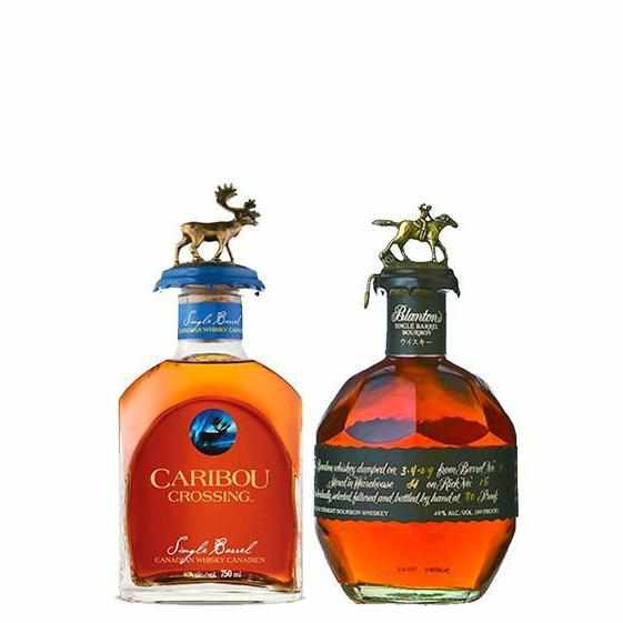 Blanton's Black and Caribou Crossing Bourbon Whiskey Bundle